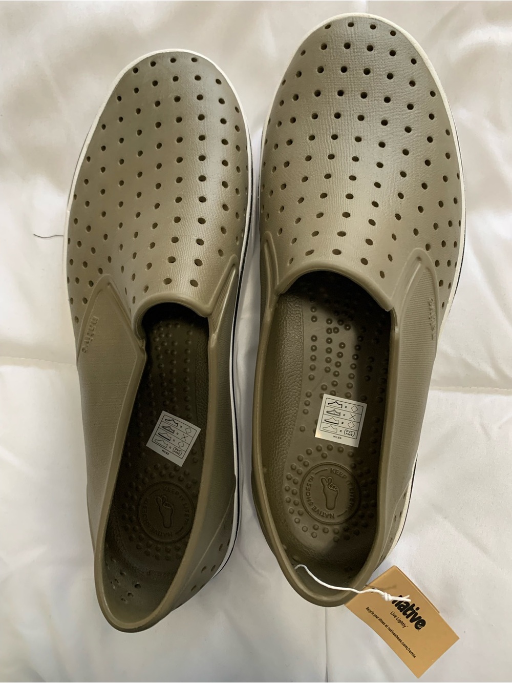 New Native Shoes Size 10